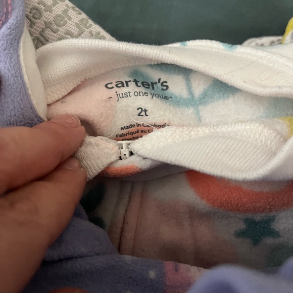 Carters Print footed fleece Pajama bundle 2T - Picture 12 of 15